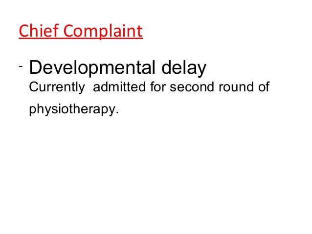 Cerebral palsy case study child