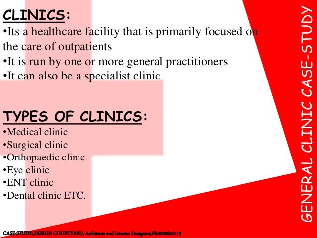 General Clinics Basic Requirements And Areas As Per Indian