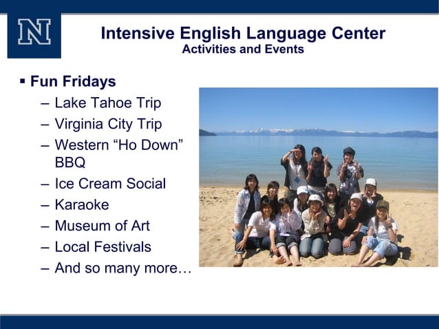 Intensive English Language Center | PPTX | North America Travel ...