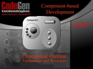 Component-based
Development
Conceptual Outline
Technology and Processes
 