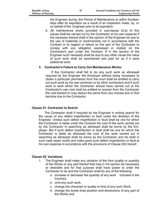 GENERAL CONDITIONS FOR CONTRACTS OF CIVIL ENGINEERING WORKS | PDF
