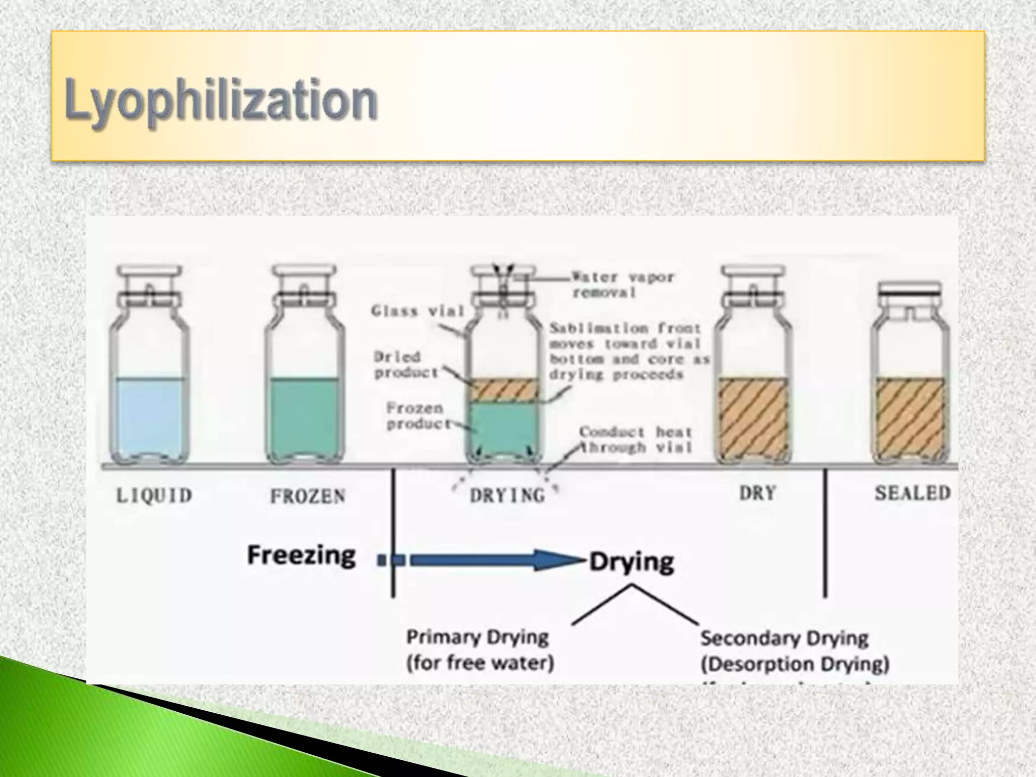 General consideration for process design of lyophilized product | PPT