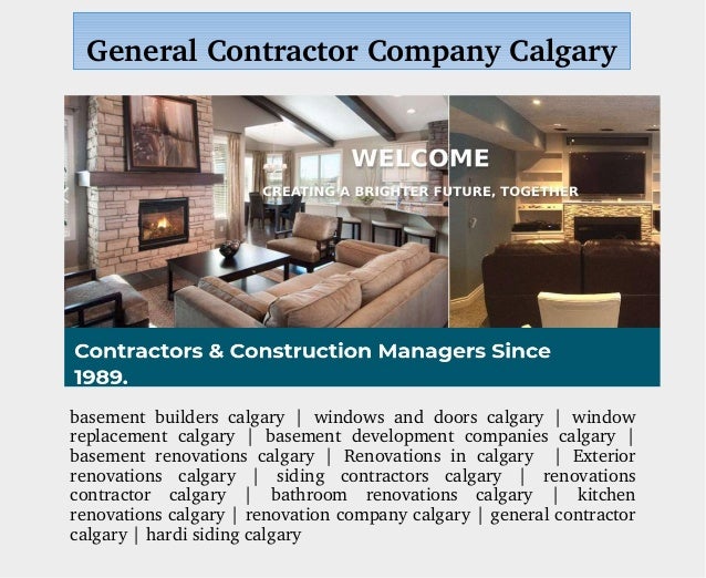 General Contractor Company Calgary