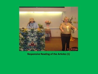 Responsive Reading of the Articles (1)