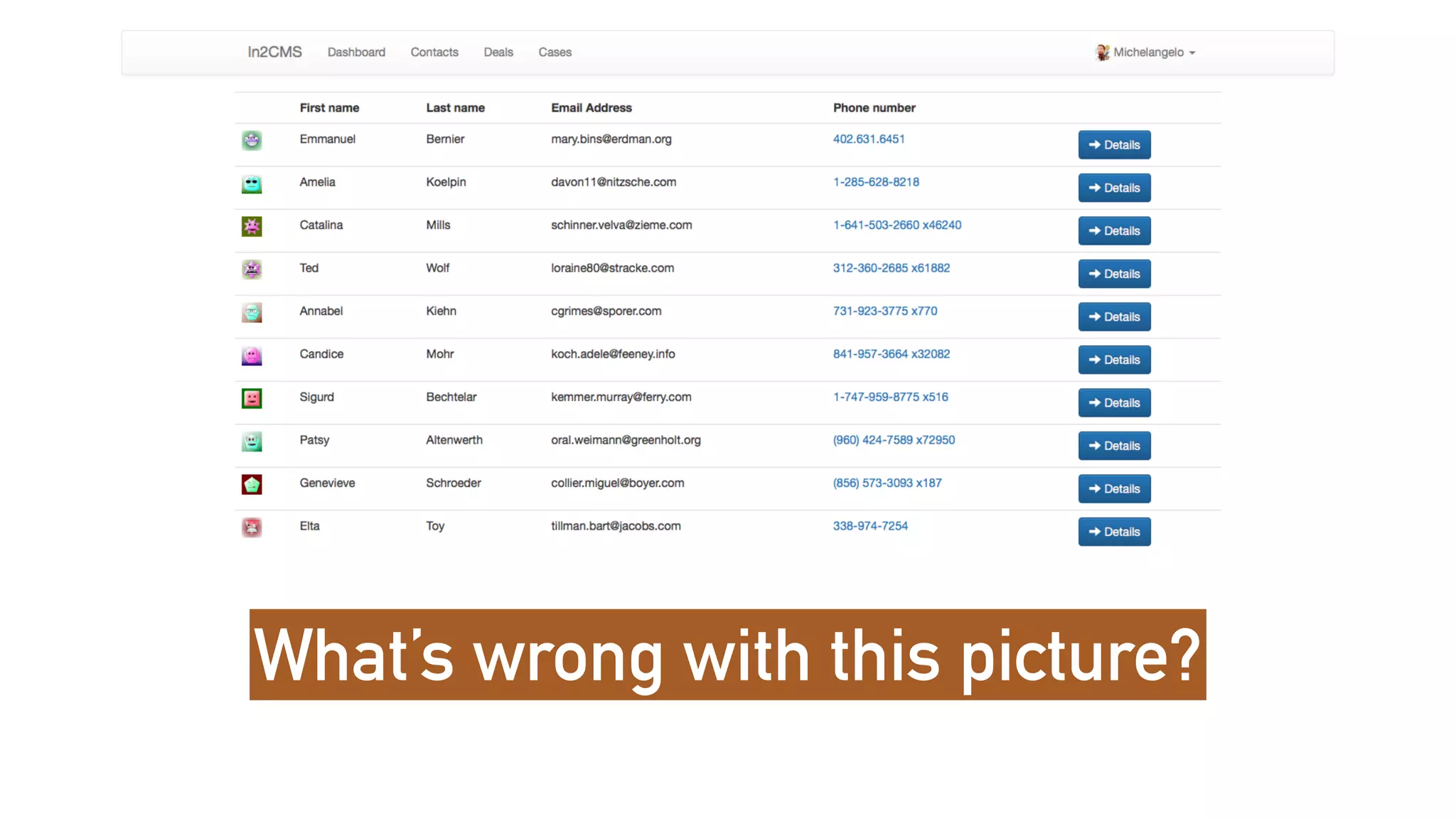 What’s wrong with this picture?
 