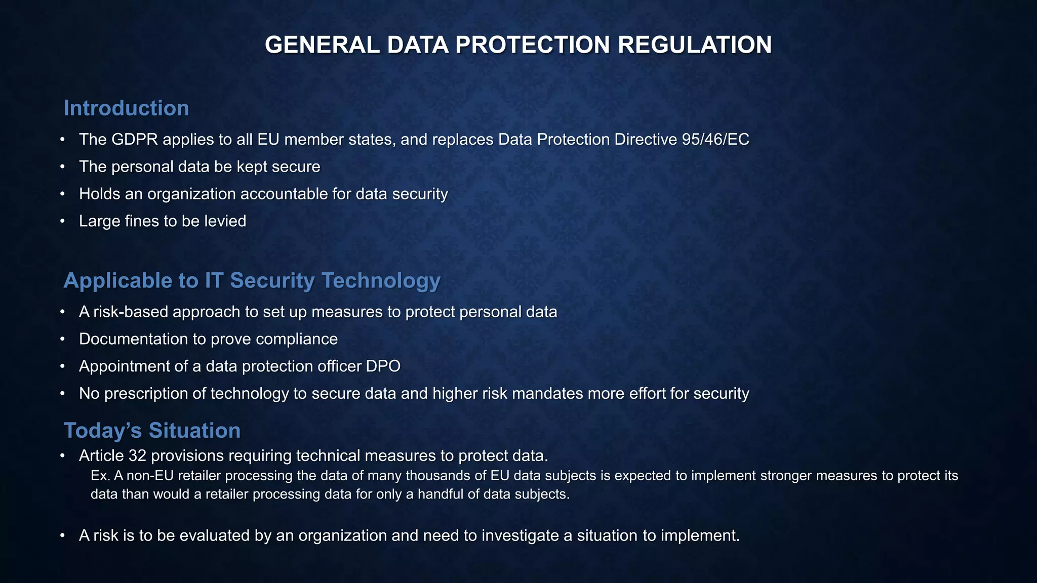 General Data Protection Regulation and Compliance - GDPR: Sharique M ...