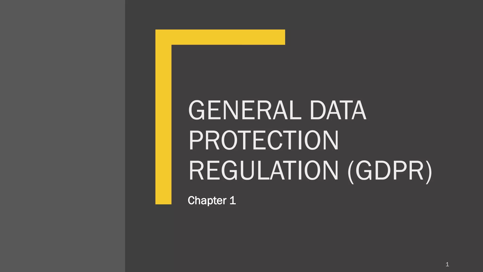 General data protection regulation GDPR | PPT