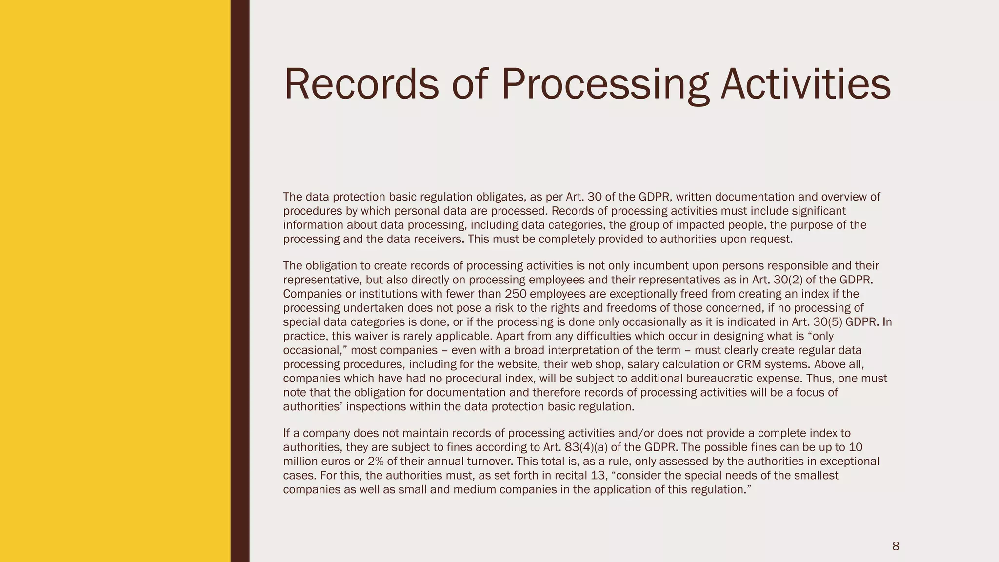 General data protection regulation GDPR | PPT