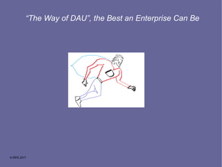“The Way of DAU”, the Best an Enterprise Can Be
© IRFE 2017
 