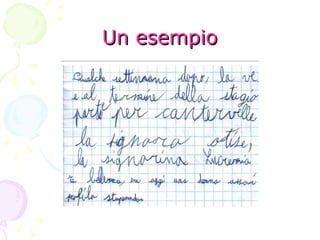 Un esempioUn esempio
 