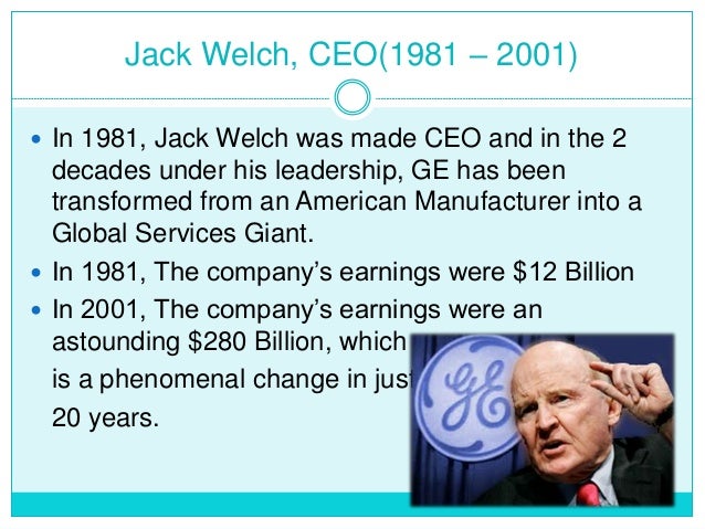 jack welch leading organizational change at ge case study Case: ge's two-decade transformation: jack welch's leadership introduction the case study about the leadership of welch's leadership has a profound amount of information about the role a leader can play to take an organization towards success (jick & maury, 2011. jack welch leading organizational change at ge case study Case: ge's two-decade transformation: jack welch's leadership introduction the case study about the leadership of welch's leadership has a profound amount of information about the role a leader can play to take an organization towards success (jick & maury, 2011.