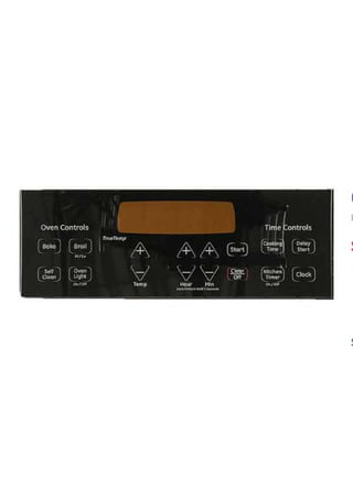 General Electric WB27X47672 Range Control & Faceplate | HnKparts | PDF
