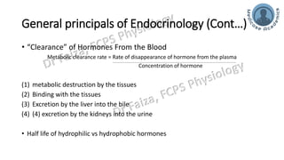 General Endocrinology and mechanism of action of hormones | PDF