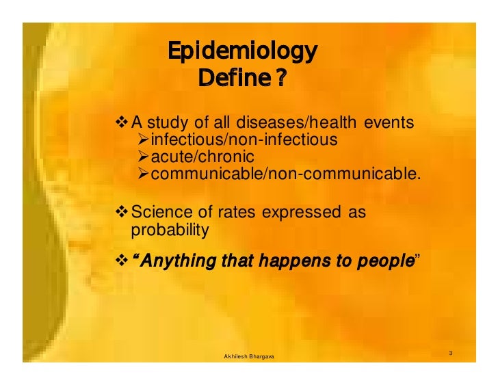 General Epidemiology