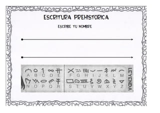 Fichas generales acerca de La Prehistoria
