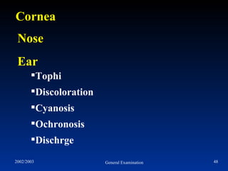 History Taking &General examination | PPT
