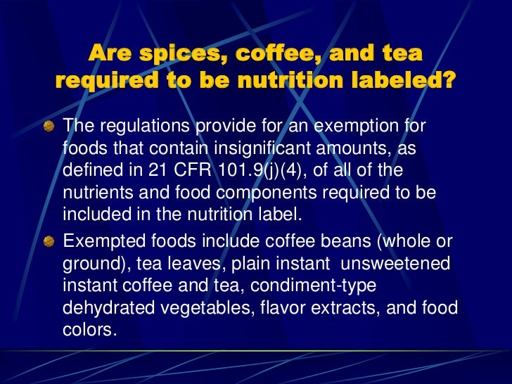 General FDA Requirements for the Food Industry