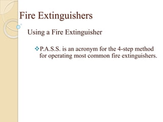Fire ExtinguishersPictograph LabelingExtinguisher for Class A and B (C is blacked out)