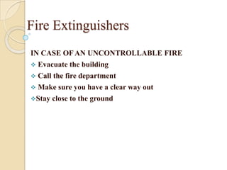 	History has proven that nearly every fire extinguisher failure can be traced back to human negligence.Fire ExtinguishersSafety Tips: Portable Fire ExtinguishersThis is a brief overview of the important points of using a portable fire extinguisher. 