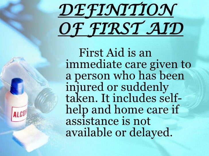 General first aid