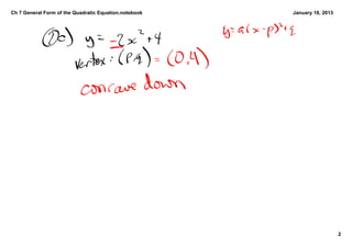 General form of the quadratic equation | PDF