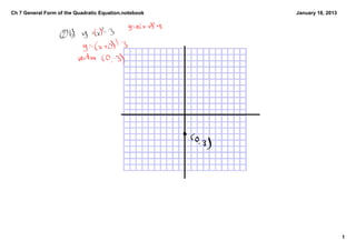 Ch 7 General Form of the Quadratic Equation.notebook   January 18, 2013




                                                                          1
 