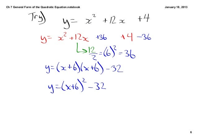 General Form Of The Quadratic Equation general-form-of-the-quadratic-equation