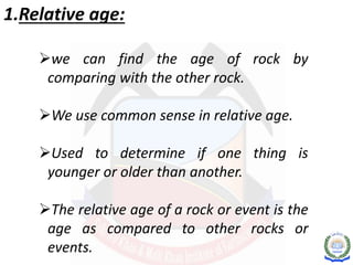 geochronolgy and age of earth | PPTX