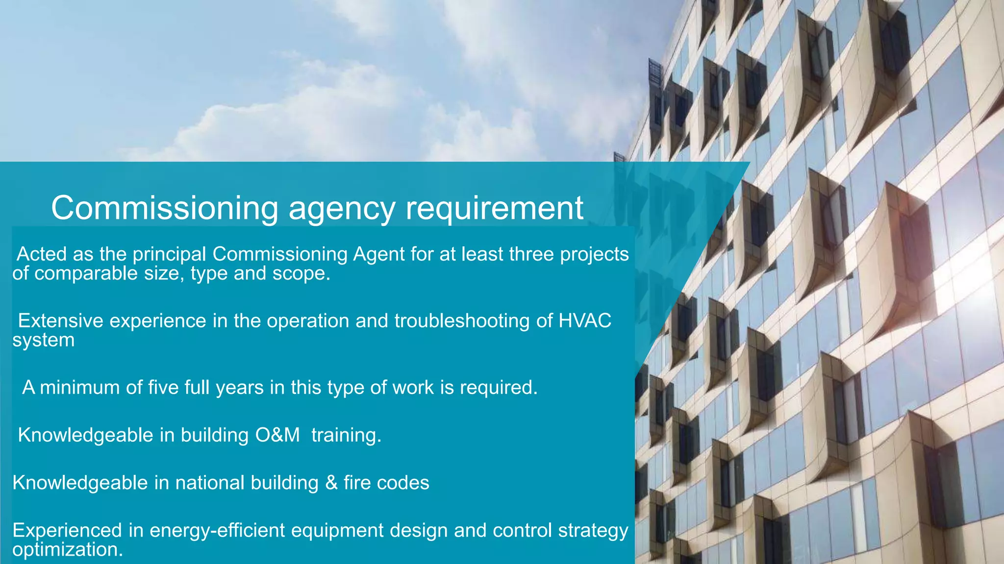 General guidelines for building commissioning ppt | PPTX