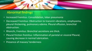 Friction Fremitus General health assessment and history taking | PPTX