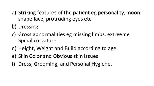 GENERAL HEALTH SURVEY.pptx during health assessment | PPT