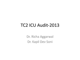 Trauma ICU Audit-2013
 