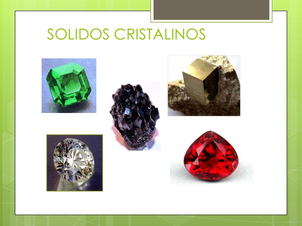 solidos cristalinos y amorfos