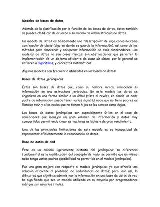 Generalidades bases de datos