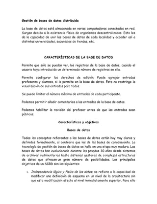 Generalidades bases de datos