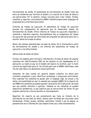 Generalidades bases de datos