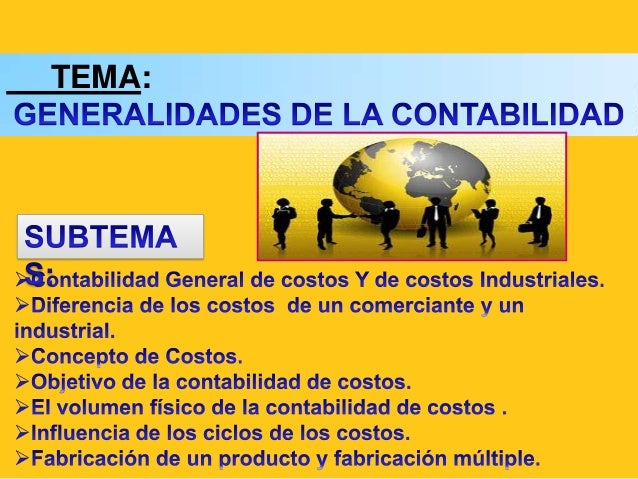 Generalidades de la contabilidad