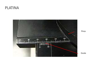 PLATINA
Escala
Pinza
 