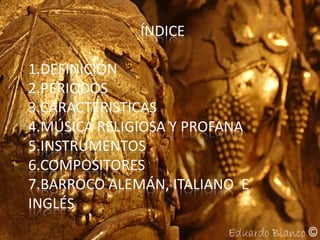 Generalidades del barrocoooo