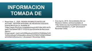 Generalidades del los residuos solidos