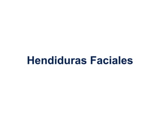 Hendiduras Faciales
 