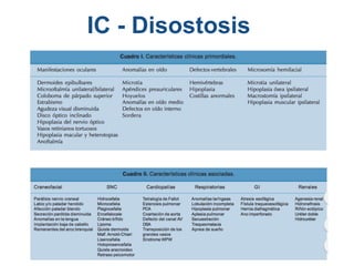 IC - Disostosis
 