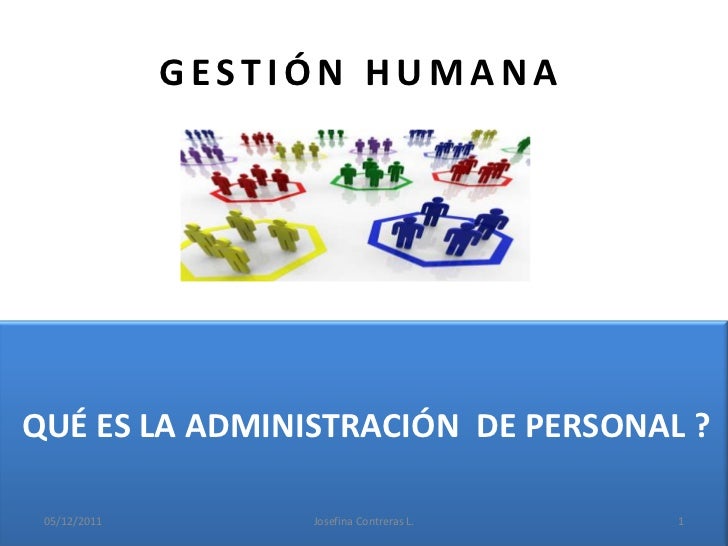 Generalidades gestion humana