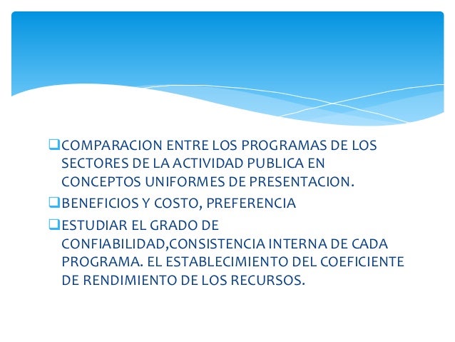 Generalidades y antecedentes de presupuestos por programas