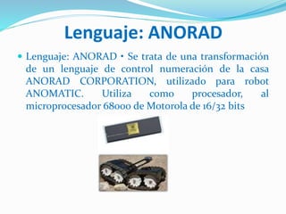 Generalidades y lenguajes de programacion robotica | PPTX