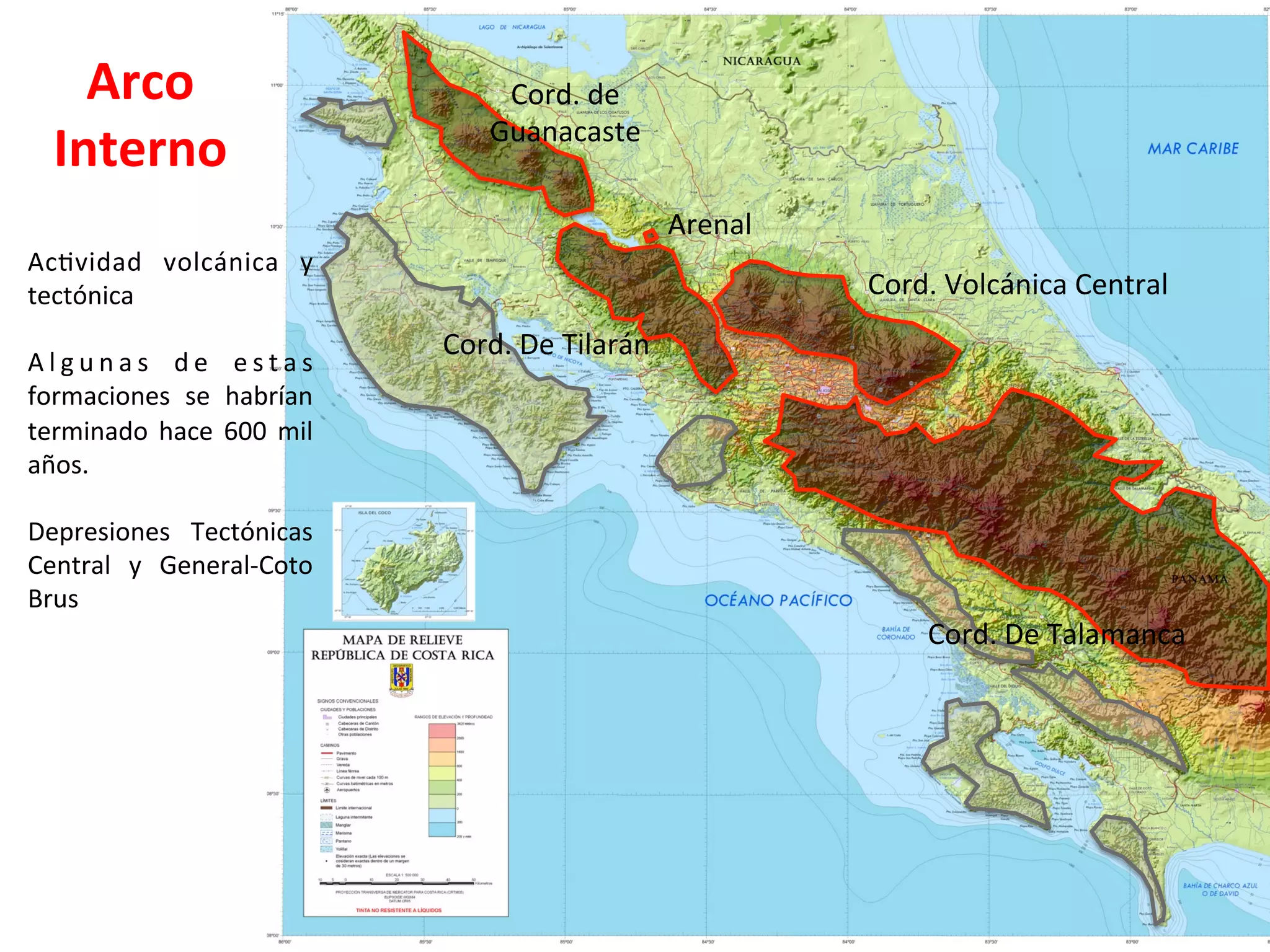Generalidades y origen del relieve de Costa Rica | PDF | South America ...
