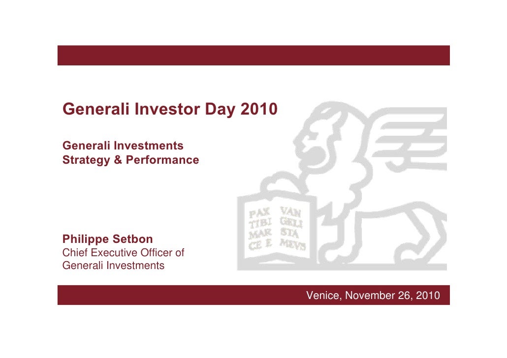 Generali Investments Strategy Performance