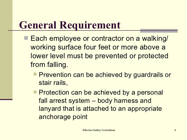 General Industry Fall Protection
