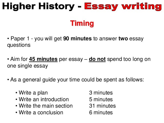 higher history essays general information history essay introduction examples