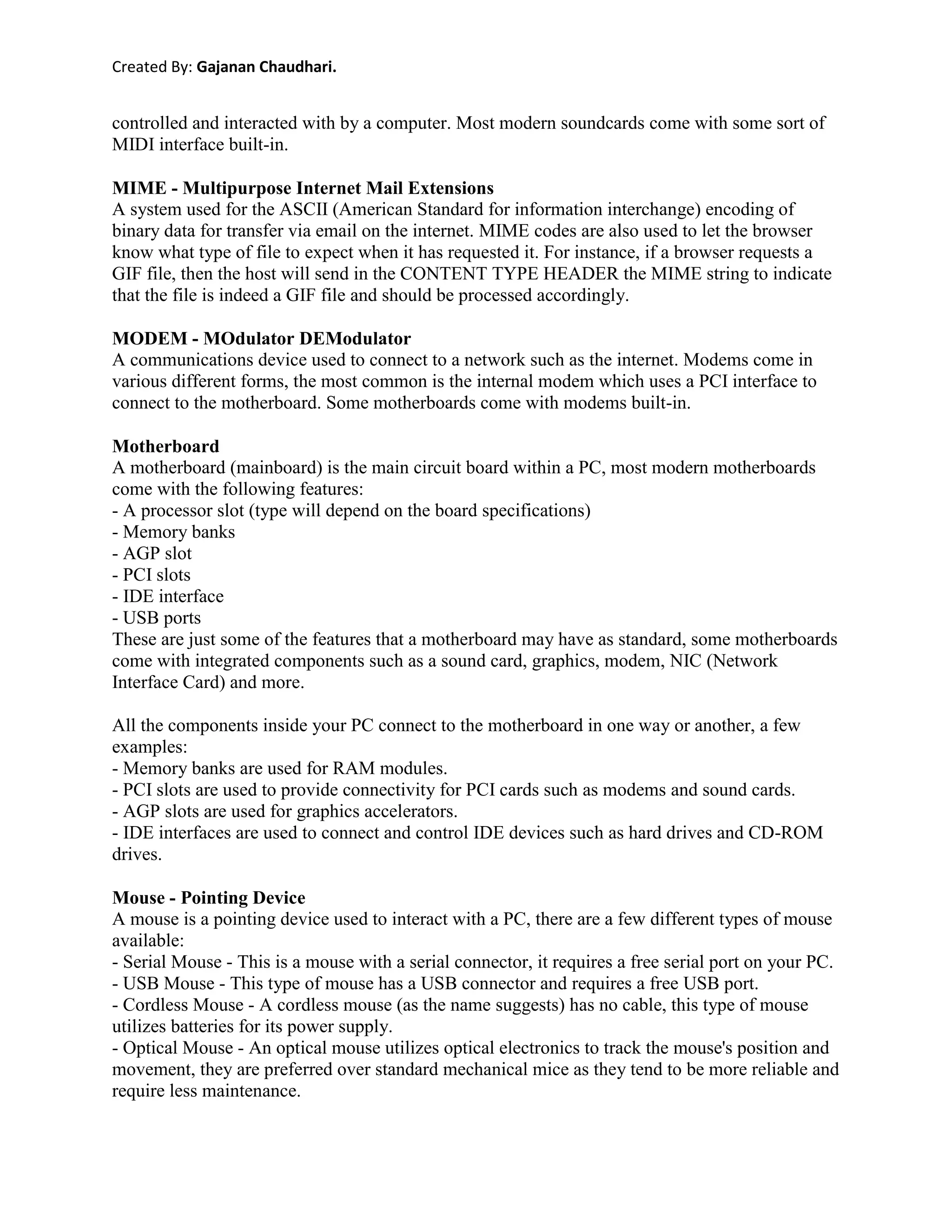 General Information About Information Technologies